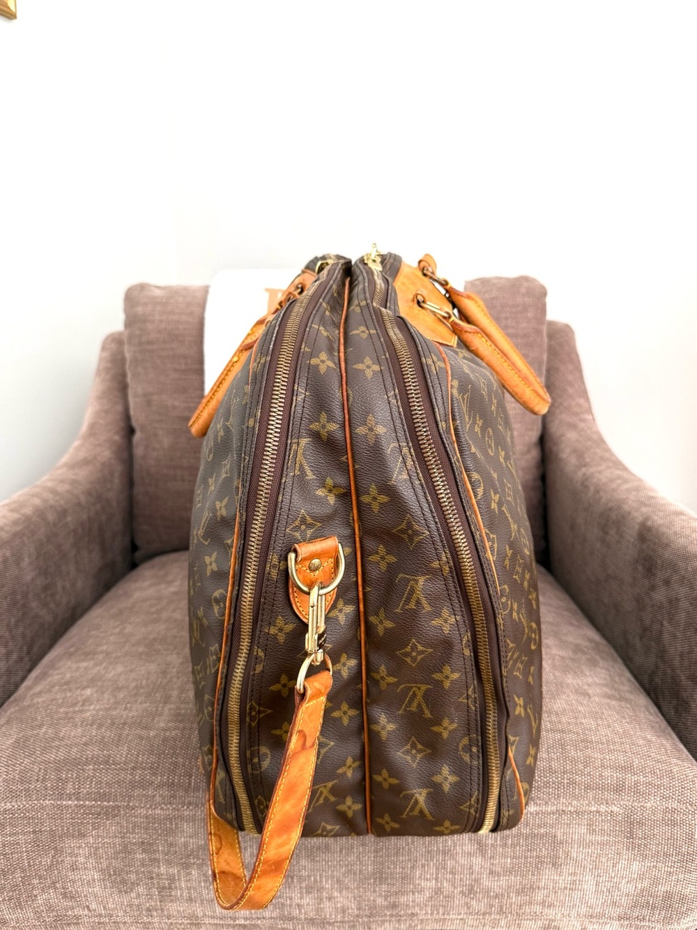 Authentic Louis Vuitton Alizé travel bag M41392 monogram LV brown canvas large - Picture 15 of 16
